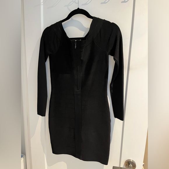 Bebe Long Sleeve Bandage Dress - Picture 4 of 10